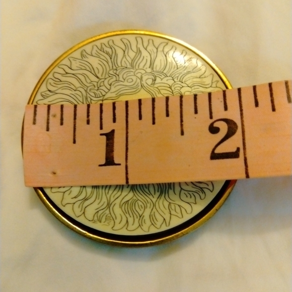 BTS Sun God brass and porcelain belt buckle - Picture 8 of 8